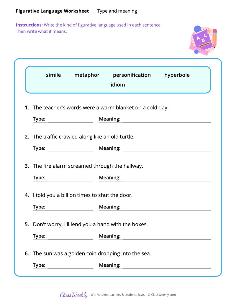 Figurative Language: Type and meaning