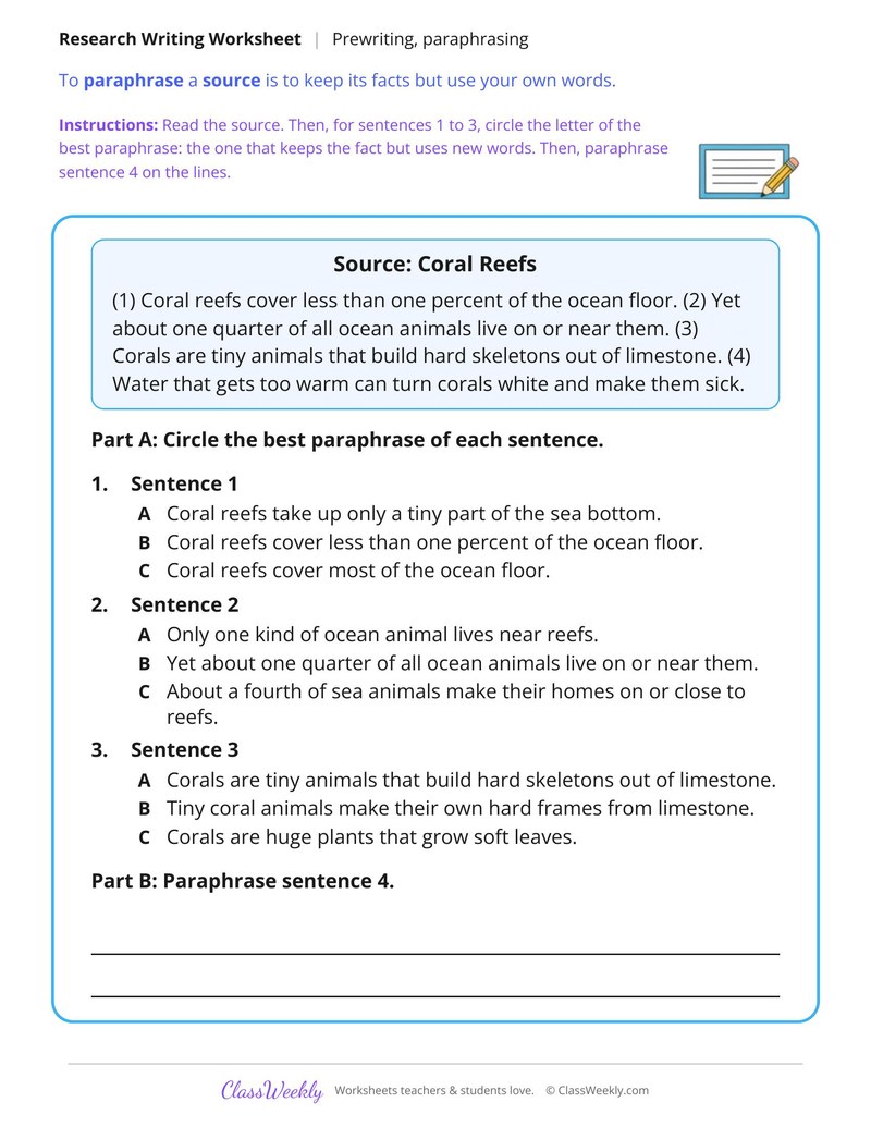 Paraphrase a Source Without Copying