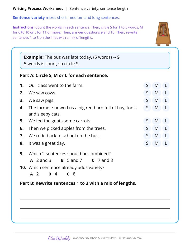 Vary Sentence Length to Improve Rhythm