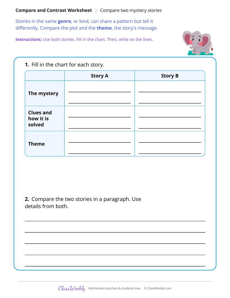 Compare Two Mystery Stories With Similar Clues