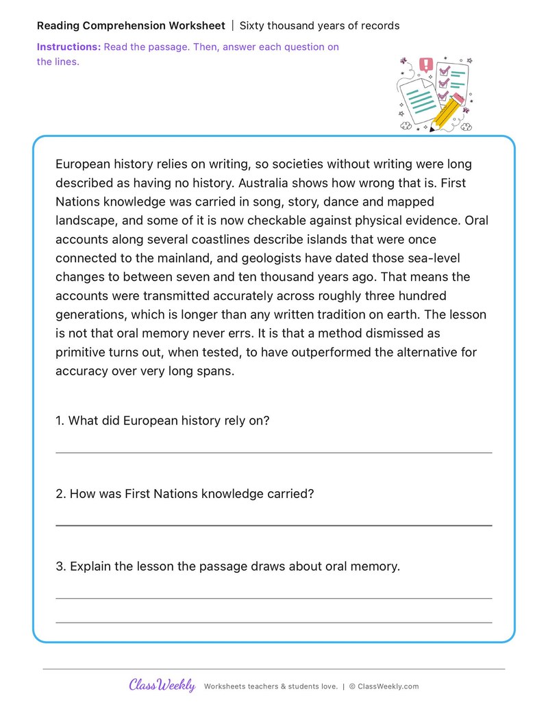 Sixty thousand years of records - Effects of First Fleet Contact on First Nations Australians