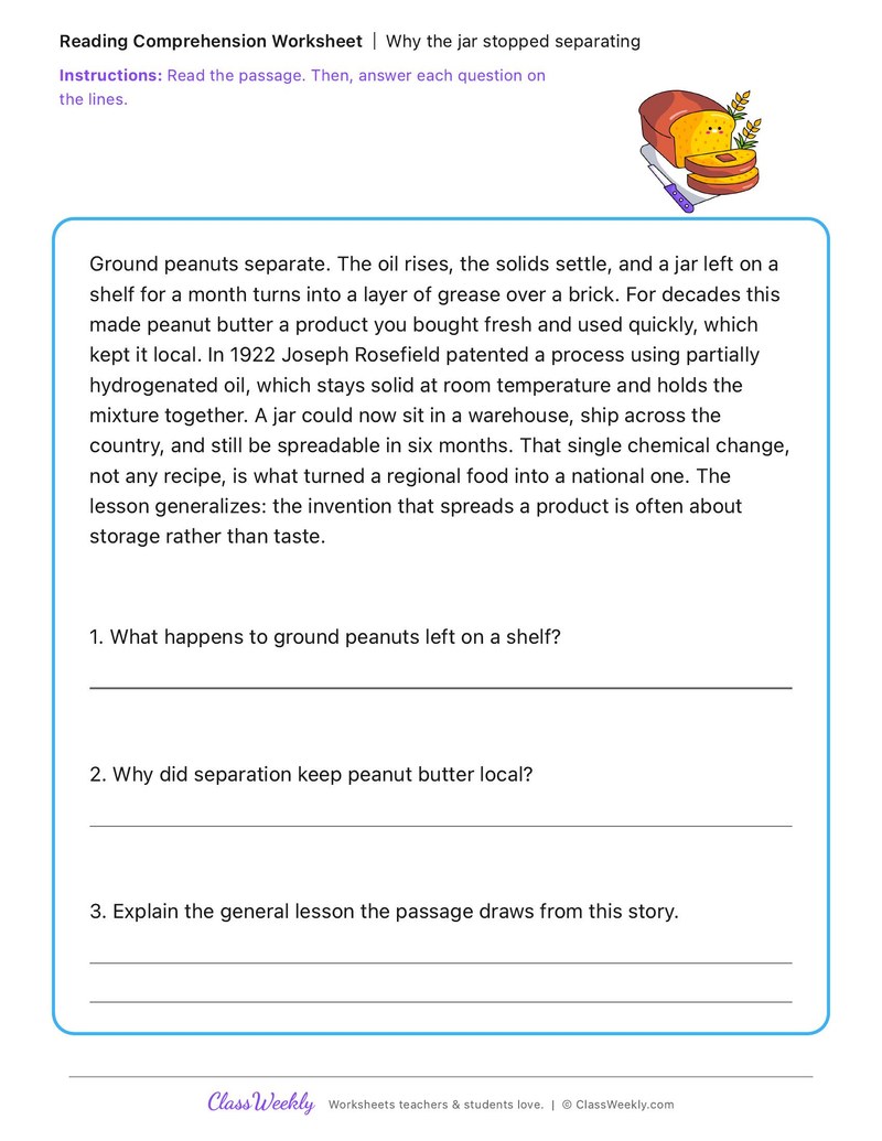 Why the jar stopped separating - National Peanut Butter Day