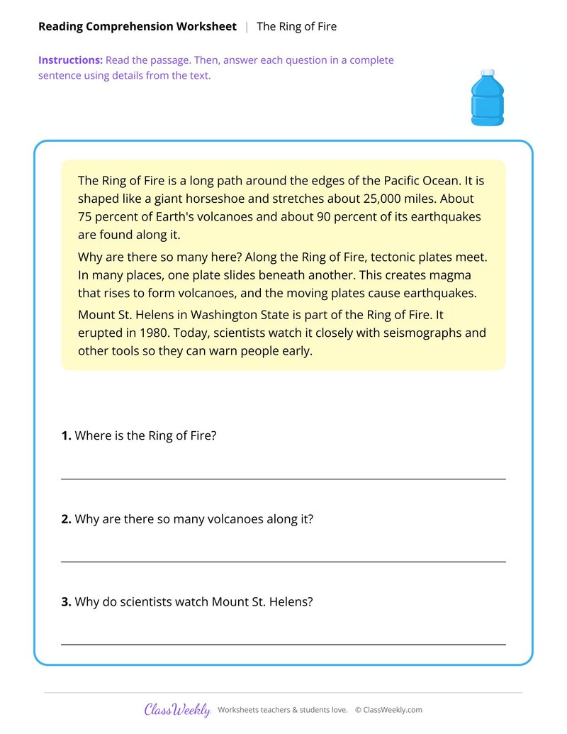 The Ring of Fire - Volcanoes & Earthquakes
