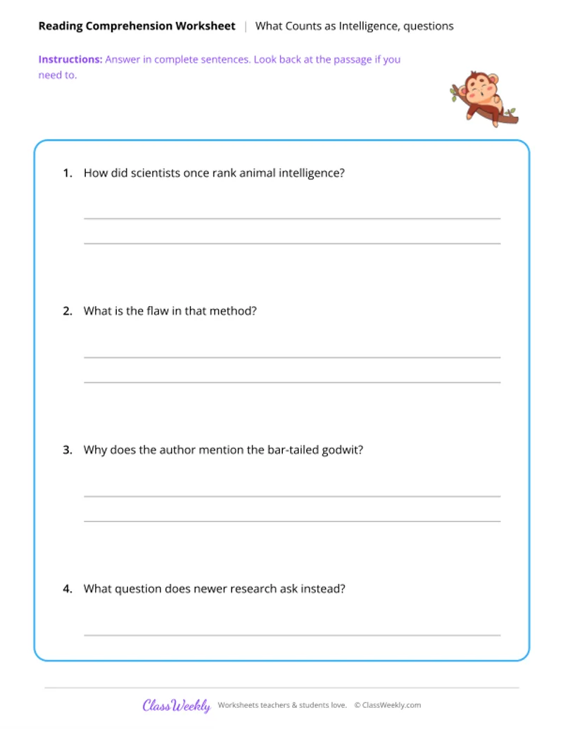 Reading Comprehension - What Counts as Intelligence - Page 2