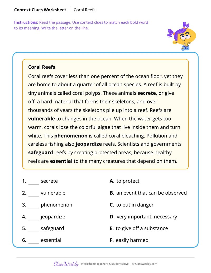Context Clues: Coral Reefs