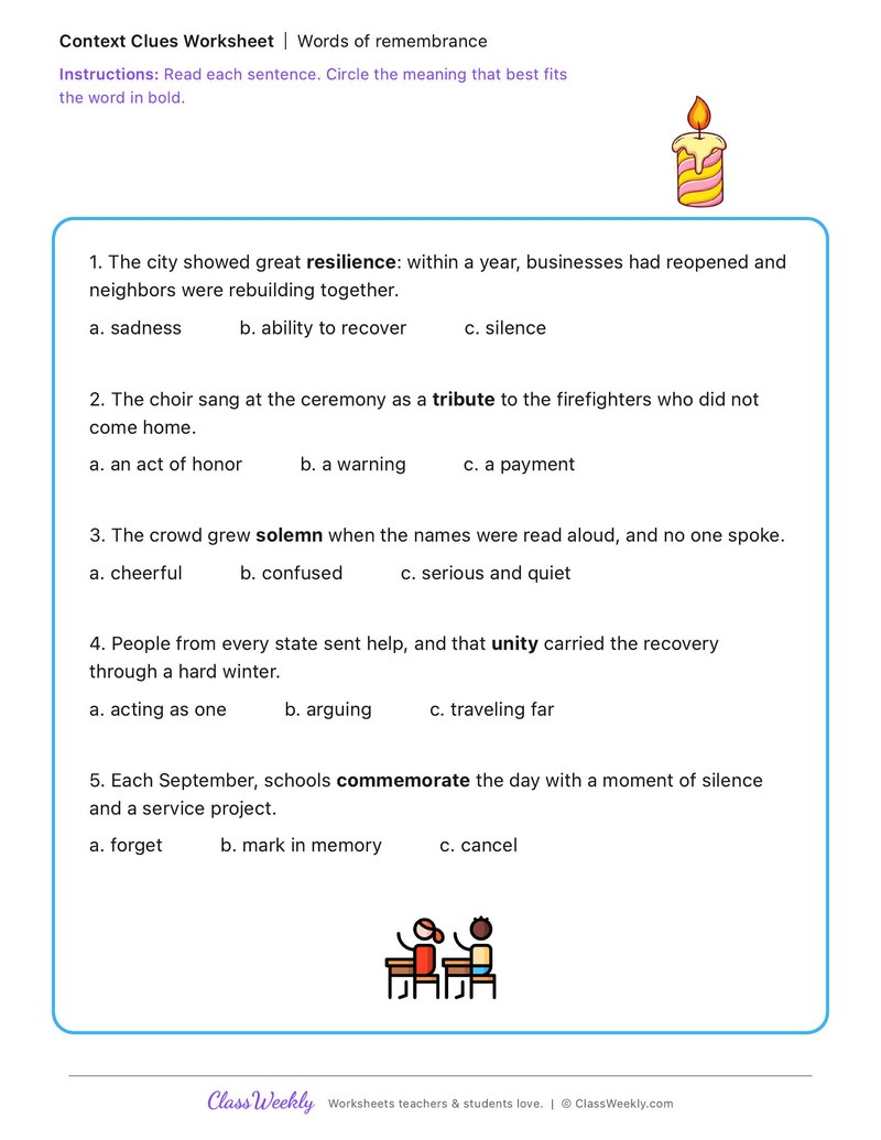 Words of Remembrance - Patriot Day