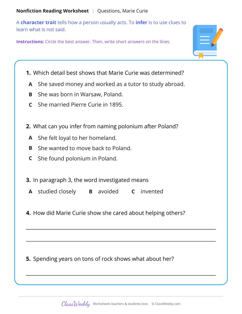Marie Curie (Nonfiction Passage)