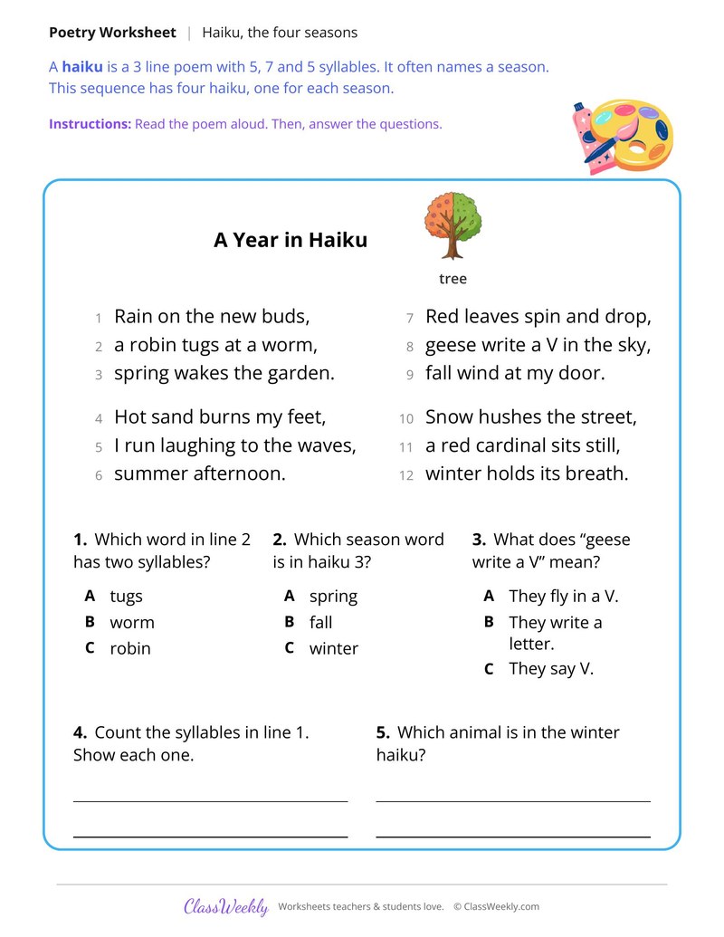 Read a Haiku Sequence About the Seasons