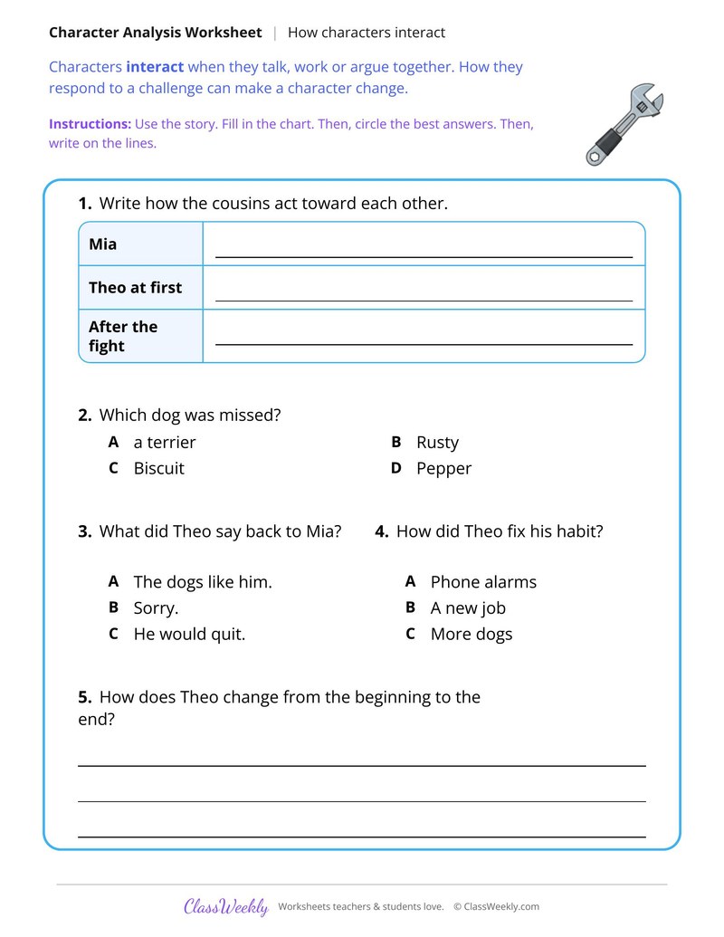 How Characters Interact in a Story About Dog Walking - Page 2