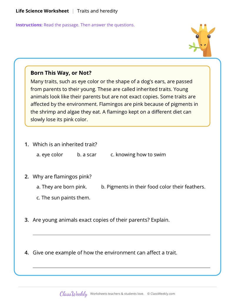 Life Science: Traits and heredity