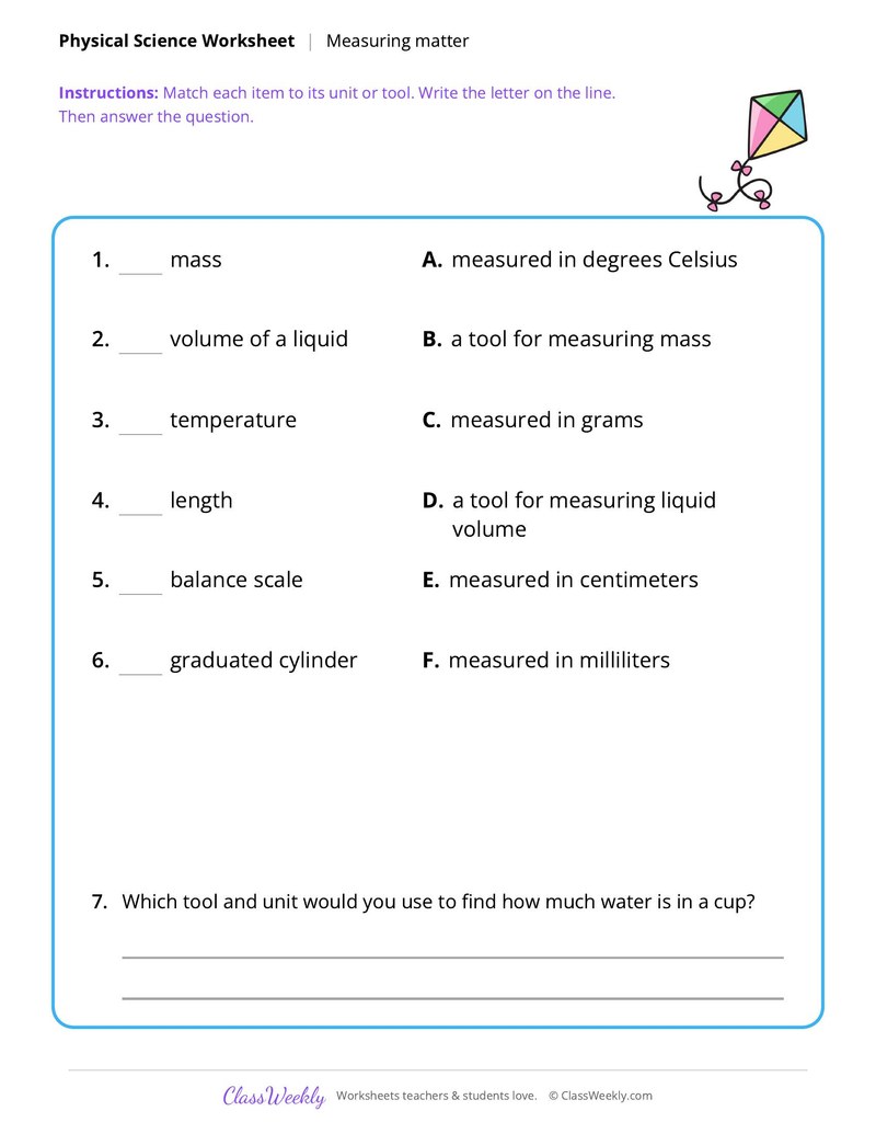 Physical Science: Measuring matter