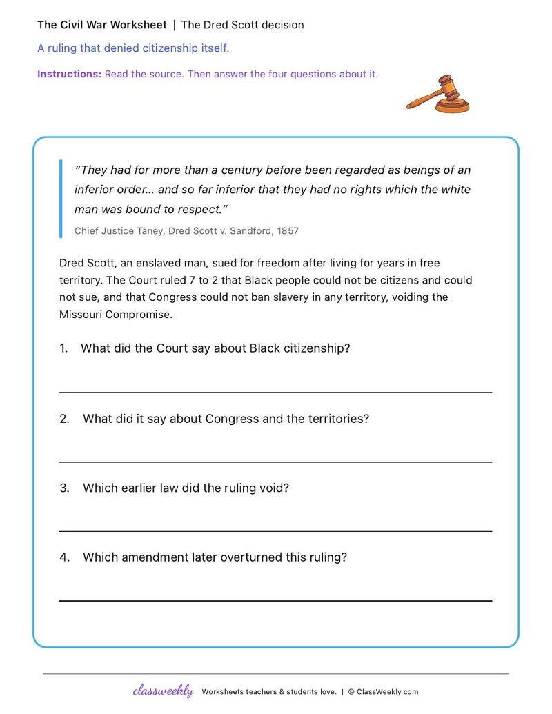 The Dred Scott decision