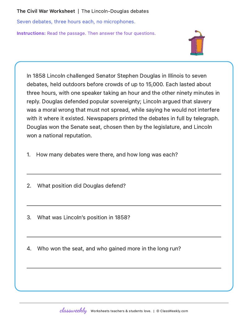 The Lincoln-Douglas debates