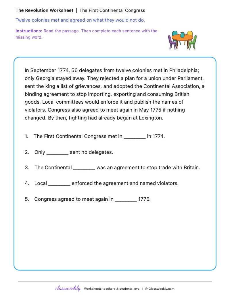 The First Continental Congress
