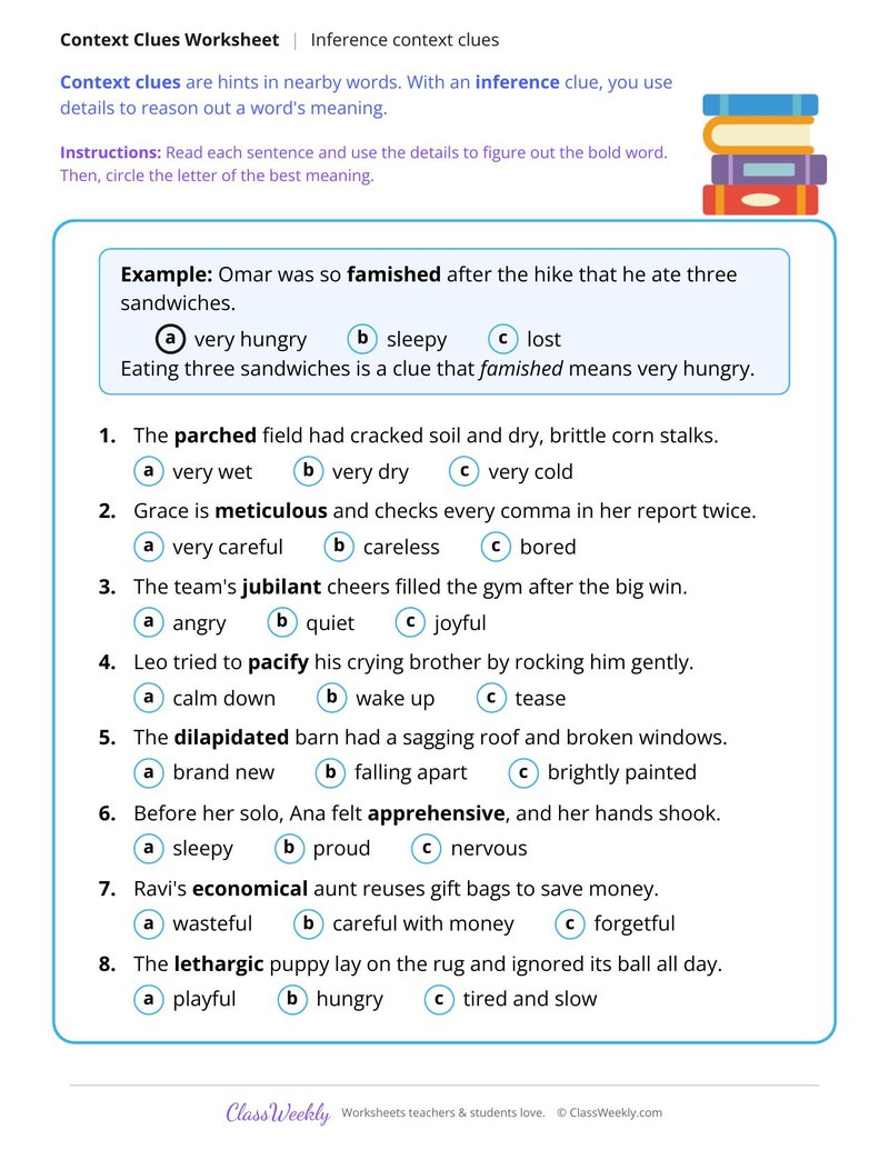 Inference Context Clues