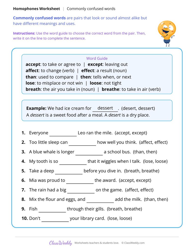 Commonly Confused Words