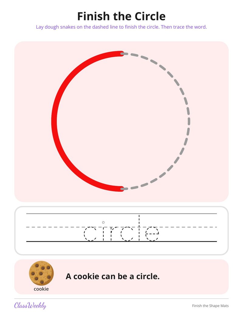 Finish the Shape Playdough Mats