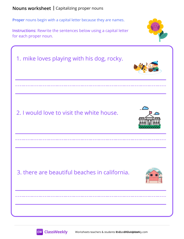 Capitalizing Proper Nouns