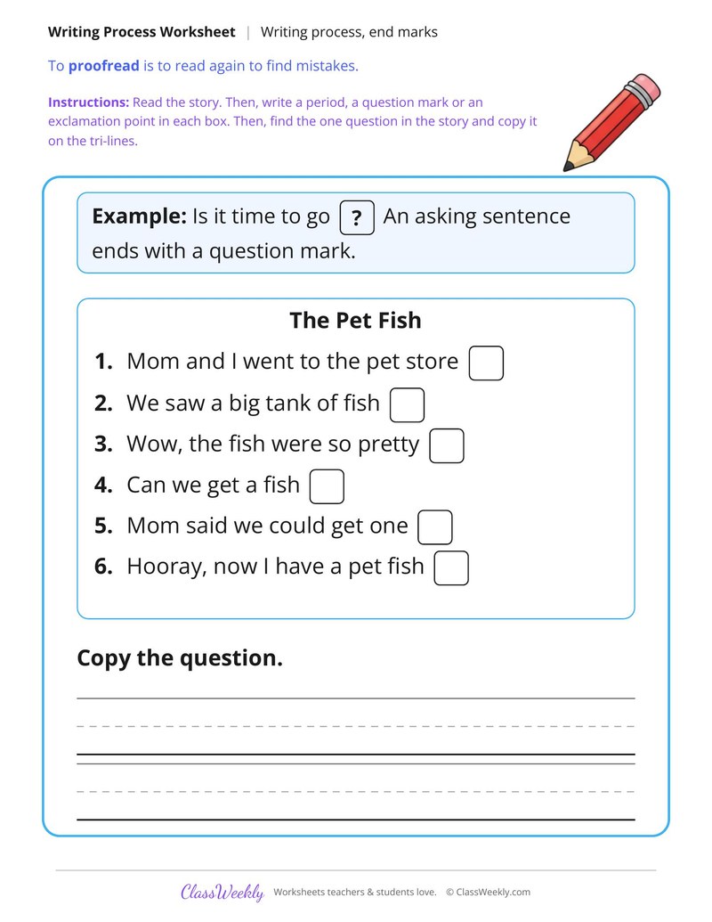 Edit a Short Story for End Marks