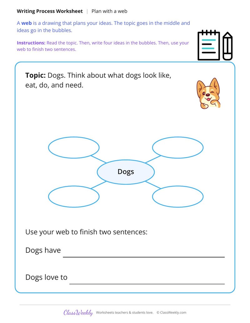 Plan Your Writing with a Web