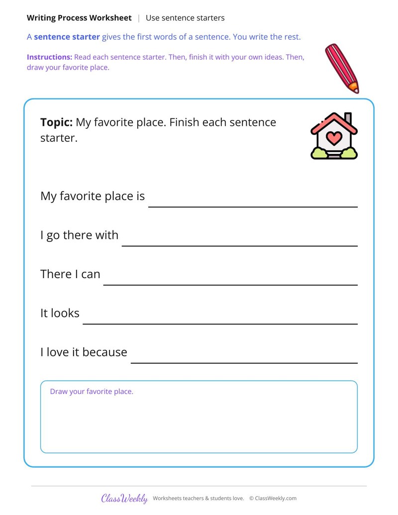 Use Sentence Starters to Write