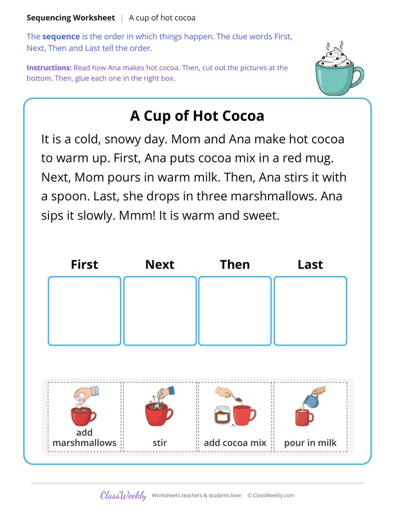 A Cup of Hot Cocoa (Sequencing)