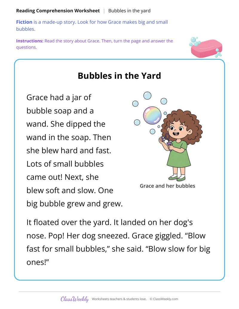Bubbles in the Yard (Short Read) - Page 1