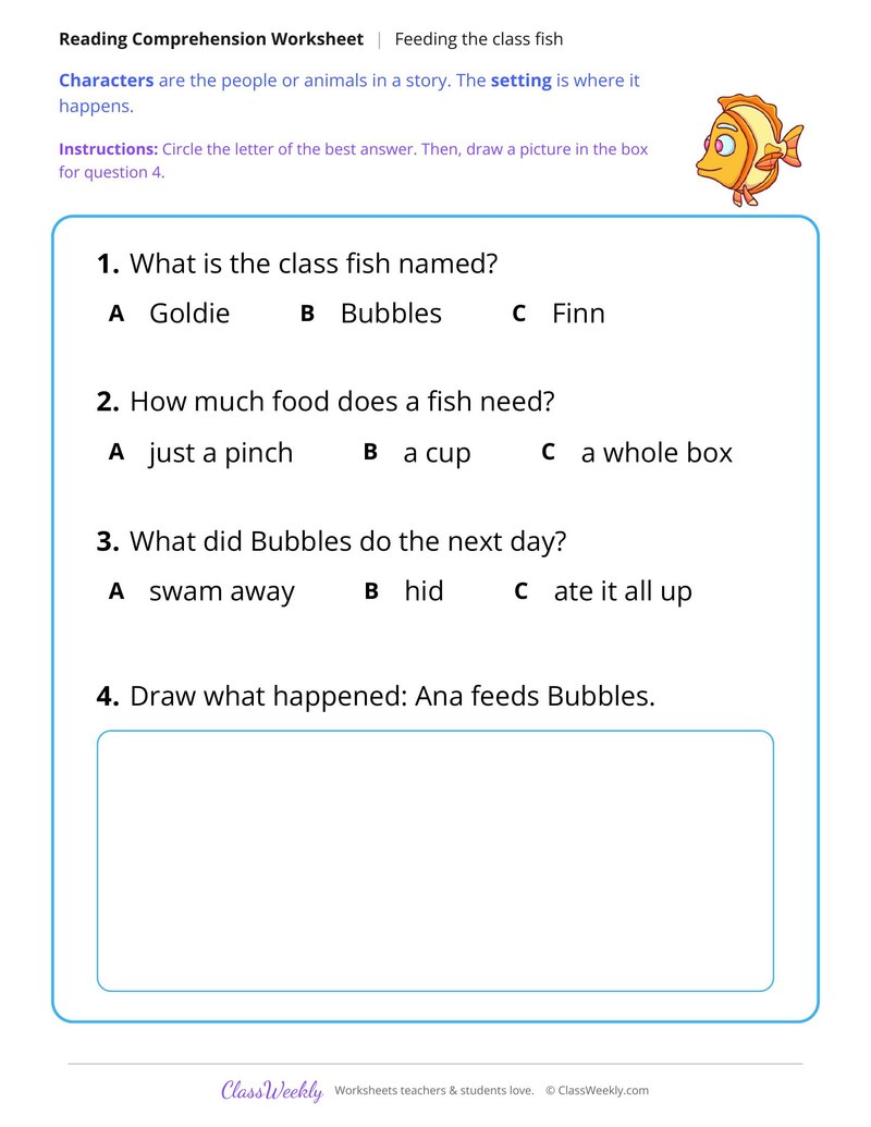 Feeding the Class Fish (Short Read)
