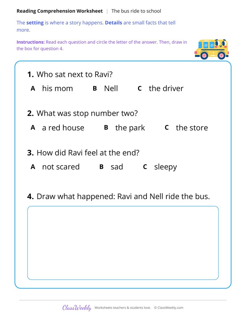 The Bus Ride to School (Short Read)