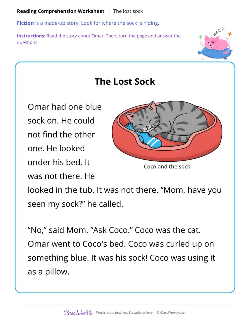 The Lost Sock (Short Read) - Page 1