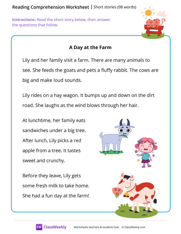 Short story (98 words)