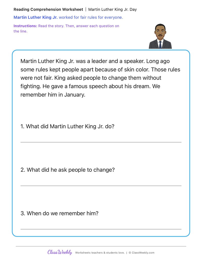 Martin Luther King Jr. Day - MLK Day / Black History Month