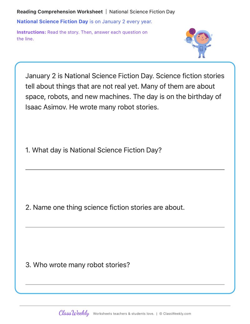 National Science Fiction Day