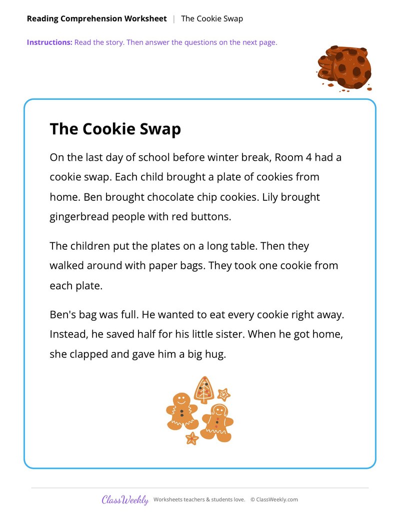 Reading, The Cookie Swap - Christmas - Page 1