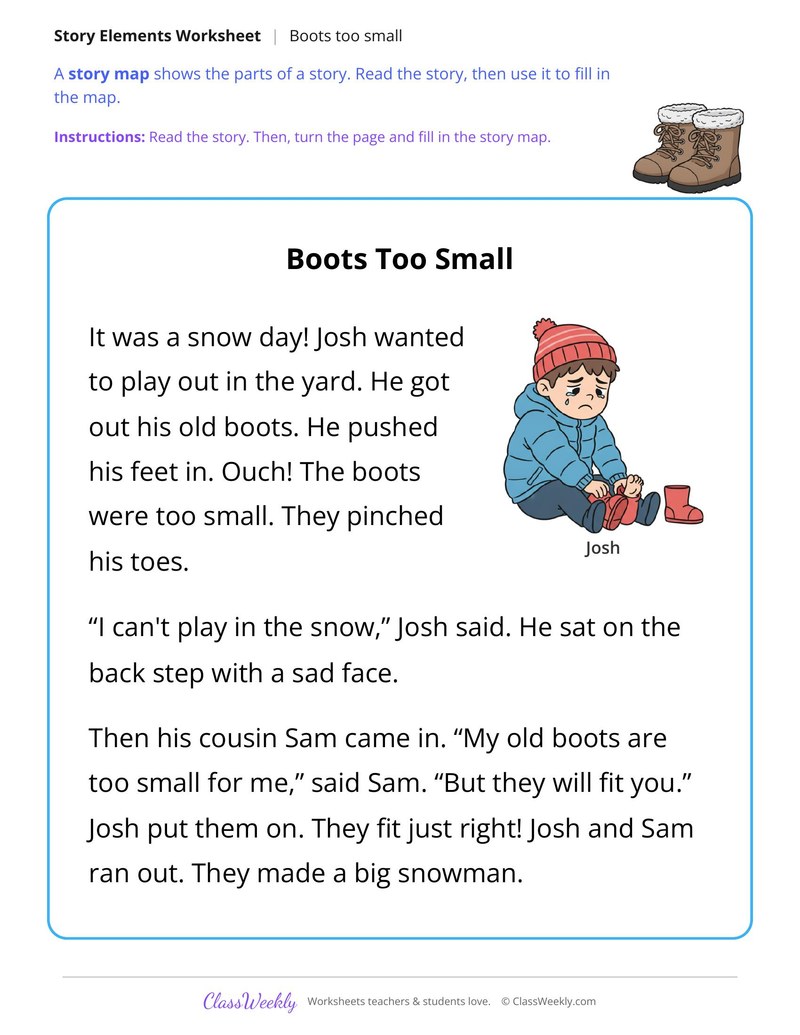 Boots Too Small (Story Map) - Page 1