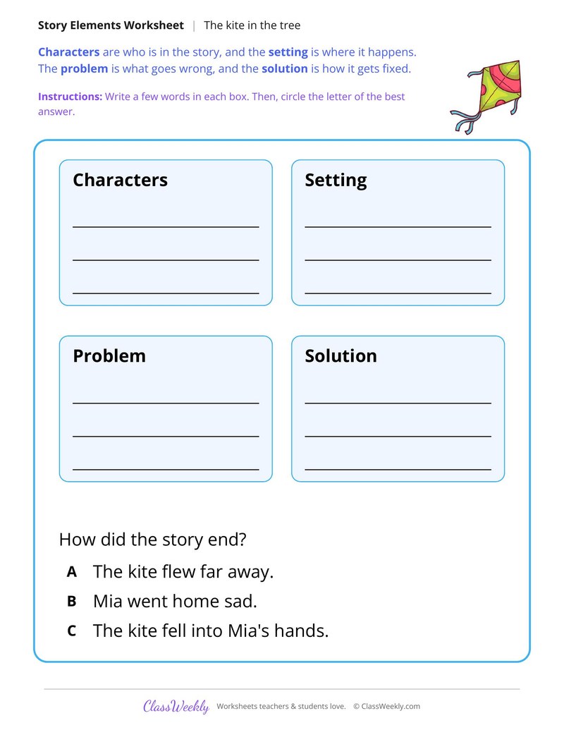 The Kite in the Tree (Story Map)