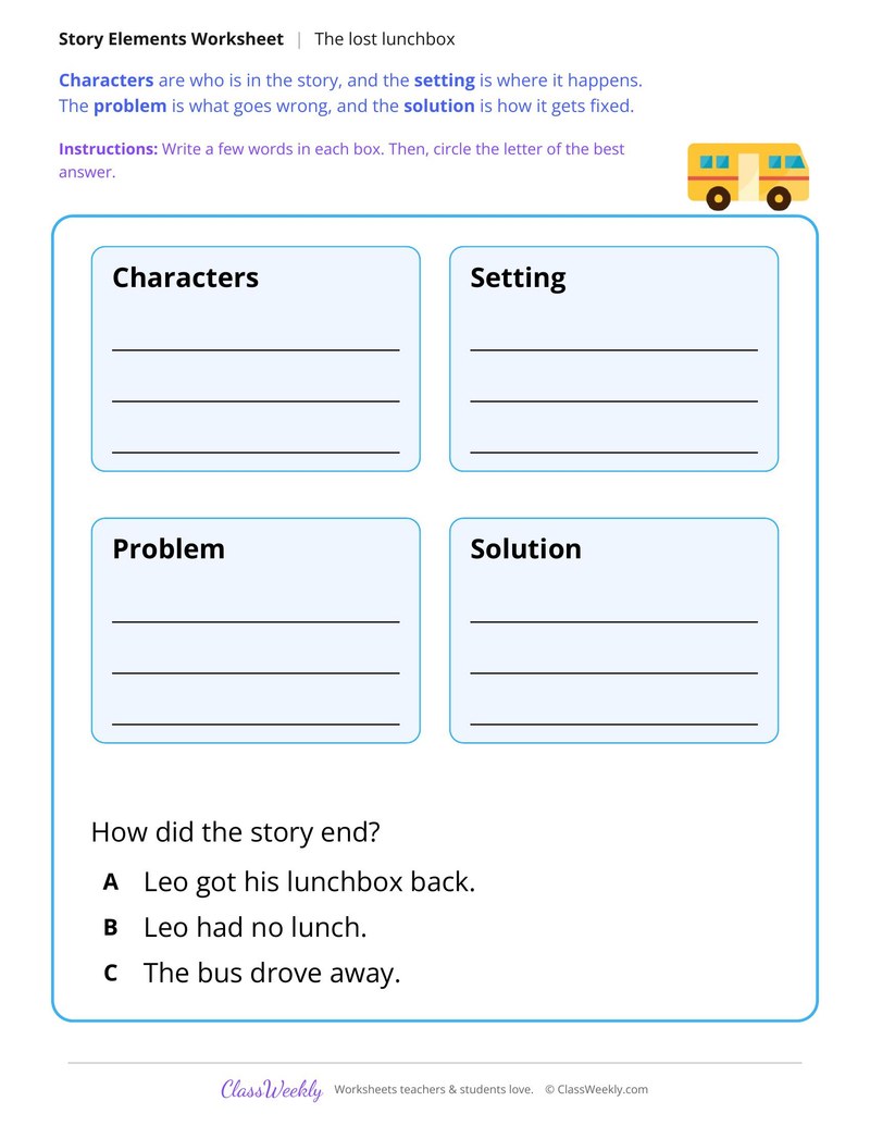 The Lost Lunchbox (Story Map)