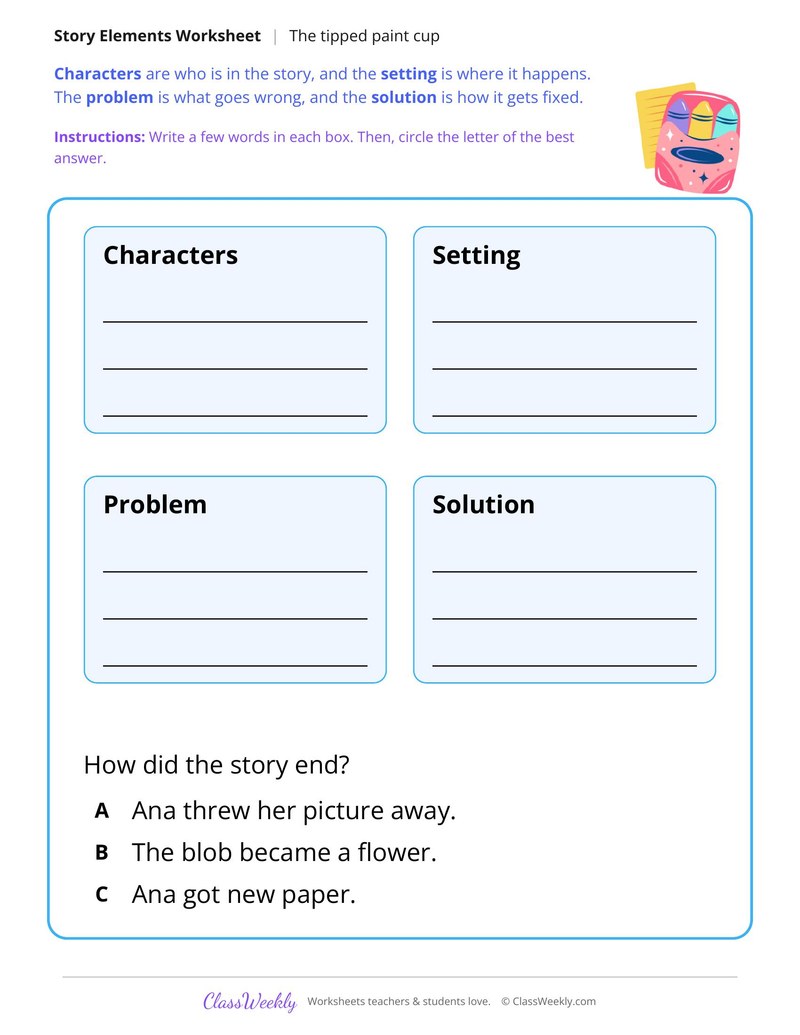 The Tipped Paint Cup (Story Map) - Page 2