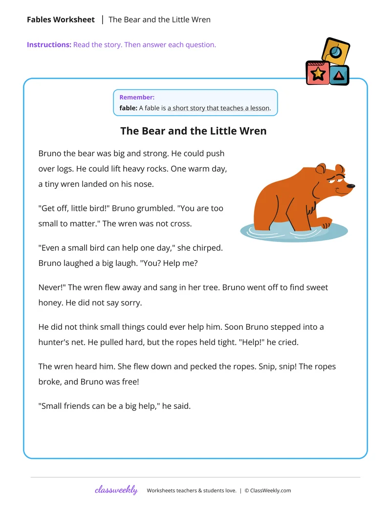 The Bear and the Little Wren