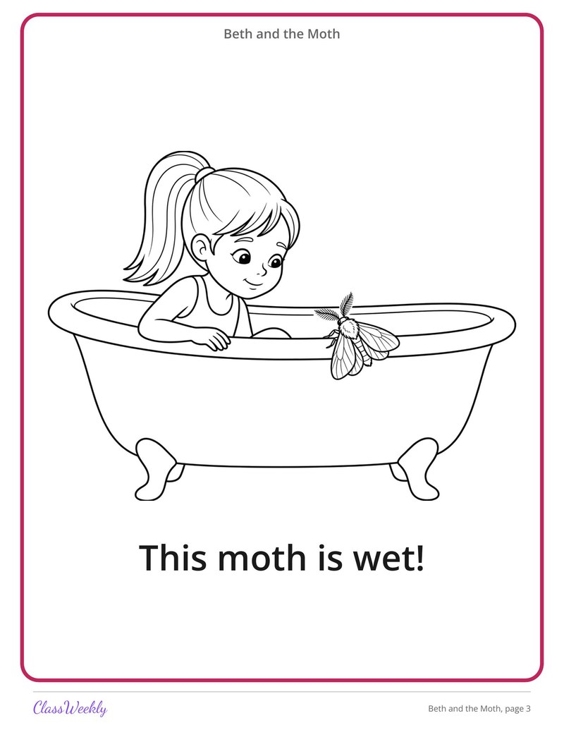 Beth and the Moth: TH Decodable Reader