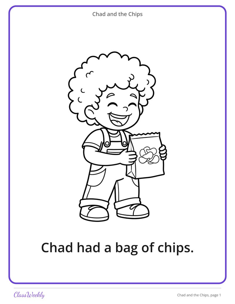 Chad and the Chips: CH Decodable Reader
