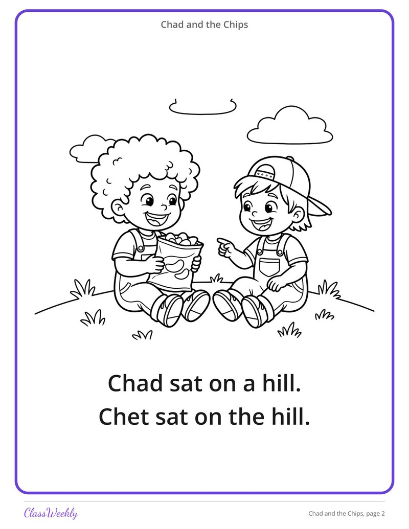 Chad and the Chips: CH Decodable Reader