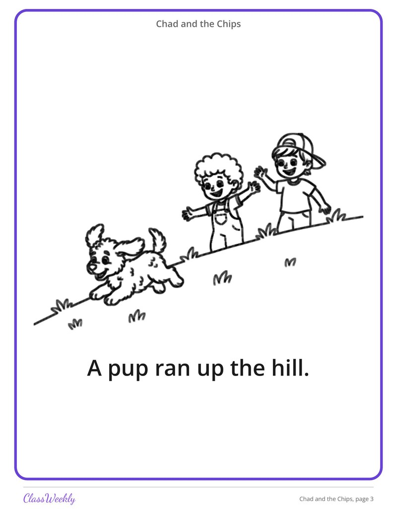 Chad and the Chips: CH Decodable Reader