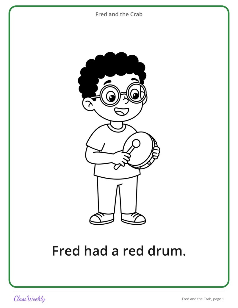 Fred and the Crab: R Blends Decodable Reader
