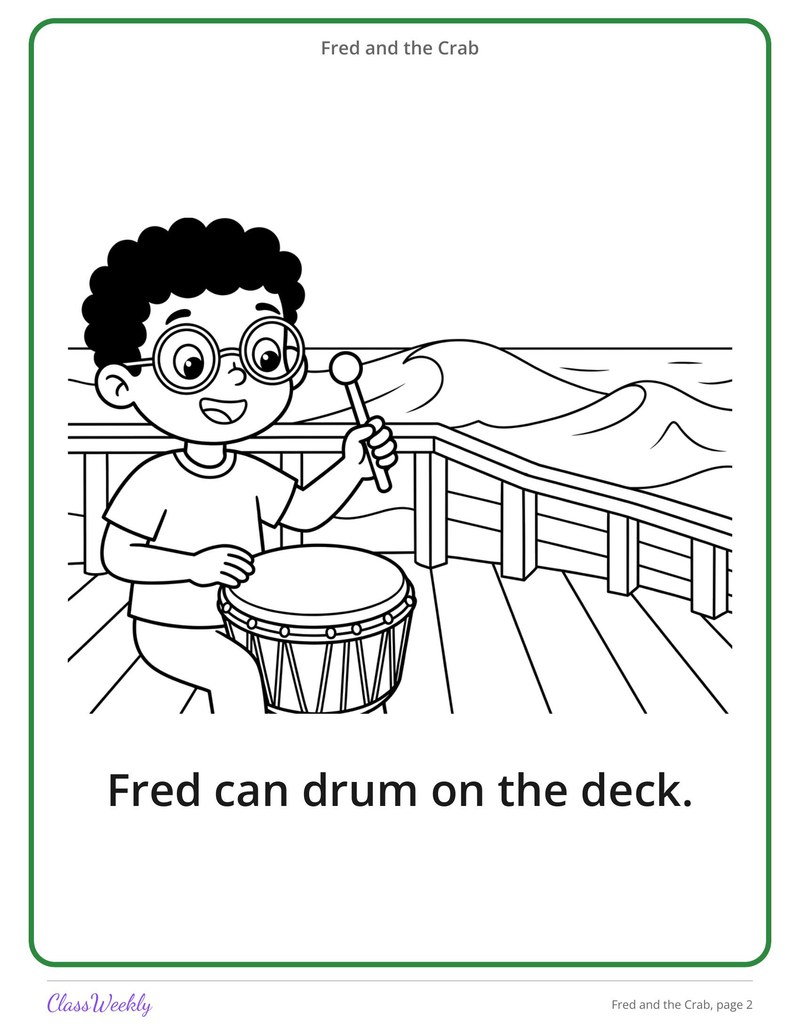 Fred and the Crab: R Blends Decodable Reader