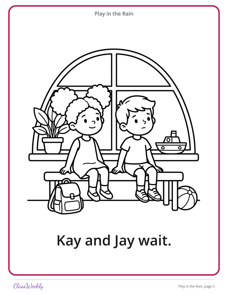 Play in the Rain: AI and AY Decodable Reader - Page 4