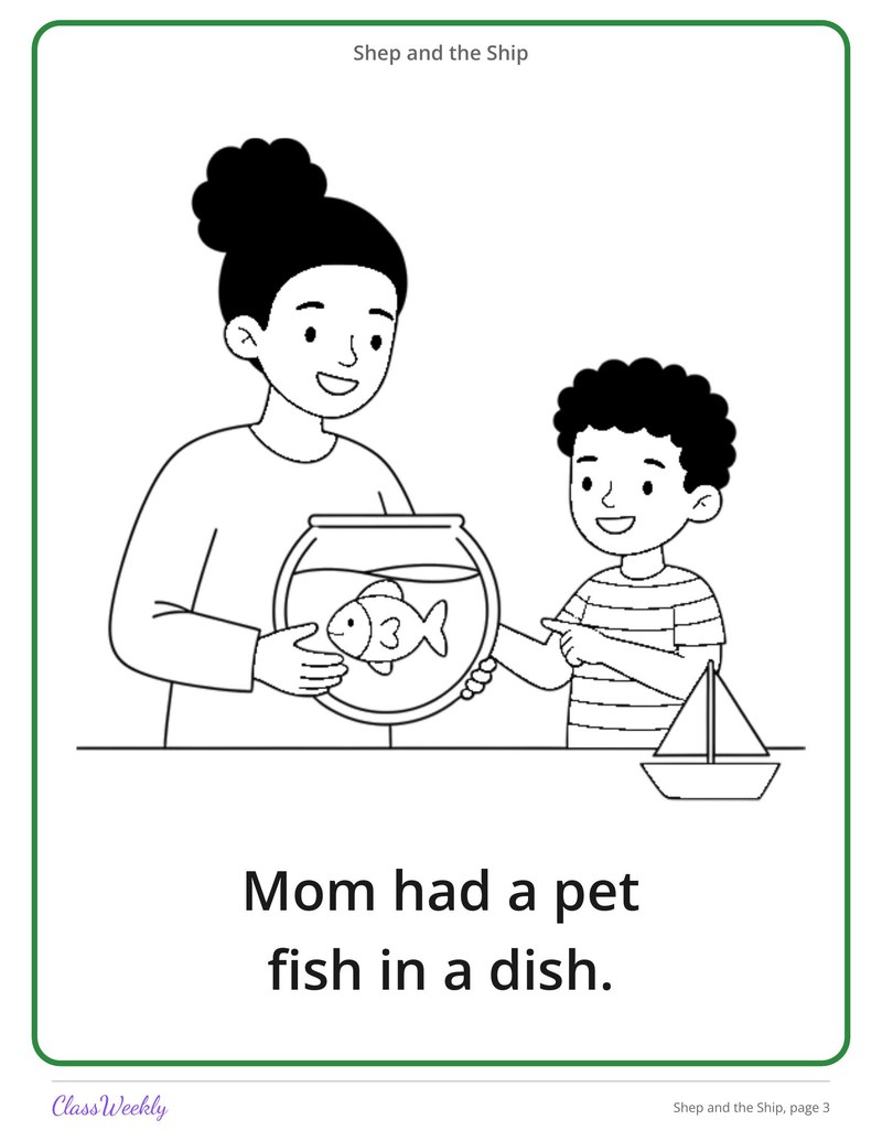 Shep and the Ship: SH Decodable Reader