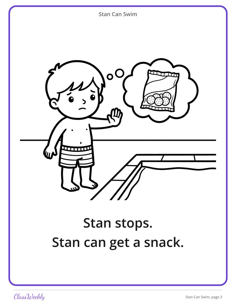 Stan Can Swim: S Blends Decodable Reader