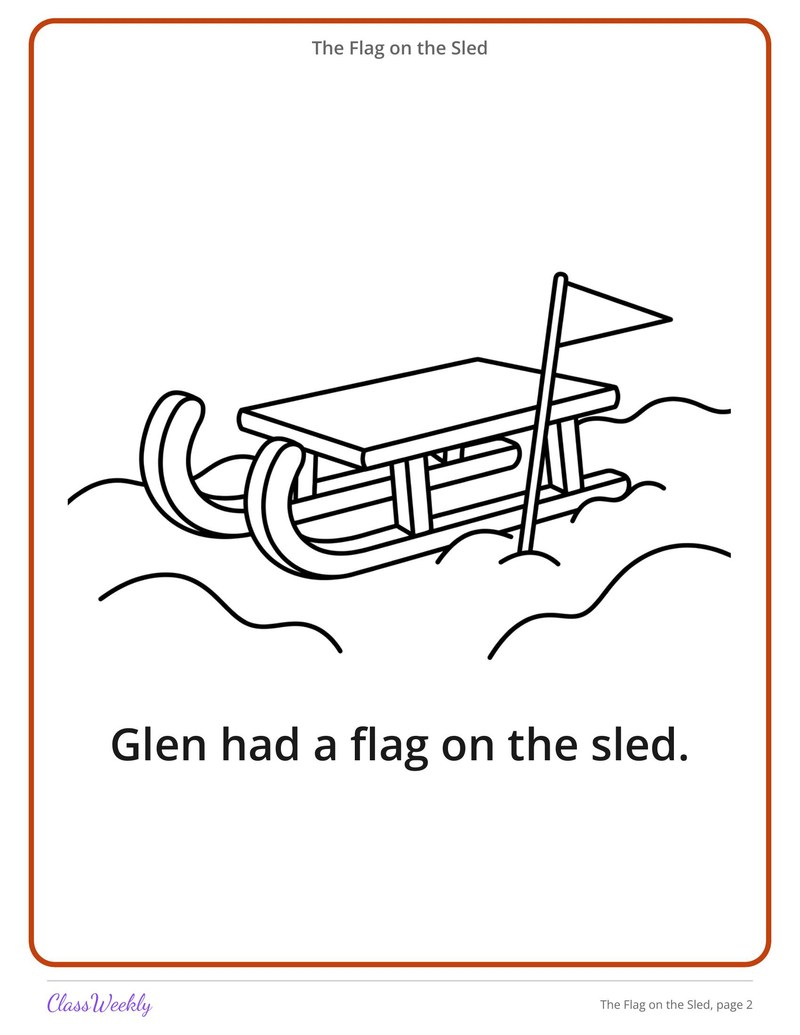 The Flag on the Sled: L Blends Decodable Reader