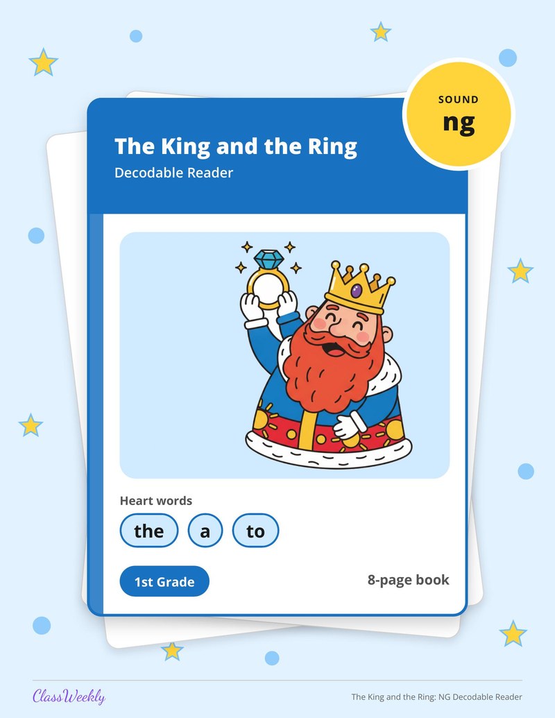 The King and the Ring: NG Decodable Reader - Page 1